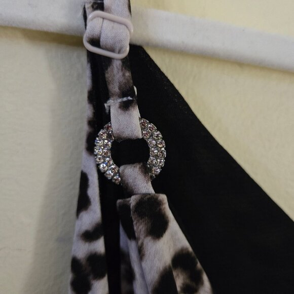 Inc International Concept NWT Printed Drape Tie Front Tank Top Size L - Picture 7 of 10